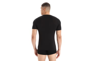 Image of Icebreaker Anatomica Short Sleeve V Neck T-Shirt - Mens, Black, Extra Small, IB103661001XS