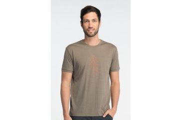 Image of Icebreaker Tech T Lite Short Sleeve Lancewood Clearance - Men's-Cabin-Medium