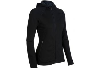 Image of Icebreaker Cascade Hood Fleece - Women's-Large-Black