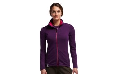 Image of Icebreaker Cascade Long Sleeve Zip Jacket - Women's-X-Small-Vino/Garnet