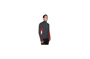 Image of Icebreaker Chase Zip 200 Long Sleeve - Pewter/Rocket XL