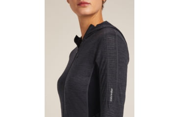 Image of Icebreaker Merino Blend 200 RealFleece Descender Long Sleeve Zip Hoodie - Womens