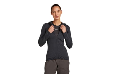 Image of Icebreaker Merino Blend 200 RealFleece Descender Long Sleeve Zip Hoodie - Womens