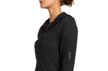 Image of Icebreaker Merino Blend 300 RealFleece Descender Long Sleeve Zip Hoodie - Womens