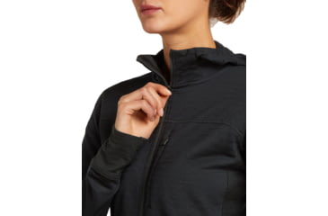 Image of Icebreaker Merino Blend 300 RealFleece Descender Long Sleeve Zip Hoodie - Womens