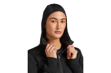 Image of Icebreaker Merino Blend 300 RealFleece Descender Long Sleeve Zip Hoodie - Womens