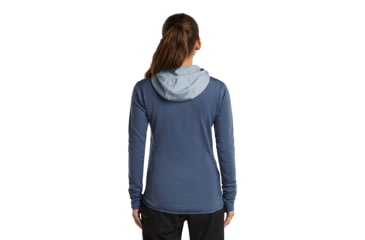 Image of Icebreaker Merino Blend 300 RealFleece Descender Long Sleeve Zip Hoodie - Womens