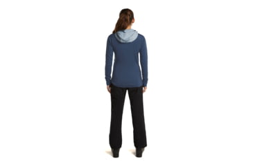 Image of Icebreaker Merino Blend 300 RealFleece Descender Long Sleeve Zip Hoodie - Womens