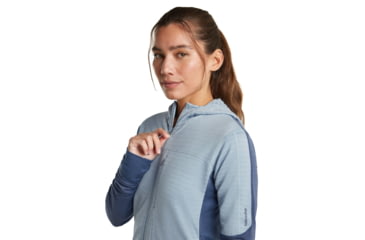 Image of Icebreaker Merino Blend 300 RealFleece Descender Long Sleeve Zip Hoodie - Womens