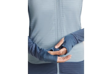 Image of Icebreaker Merino Blend 300 RealFleece Descender Long Sleeve Zip Hoodie - Womens