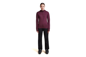 Image of Icebreaker Merino Blend 300 RealFleece Descender Long Sleeve Zip Hoodie - Womens