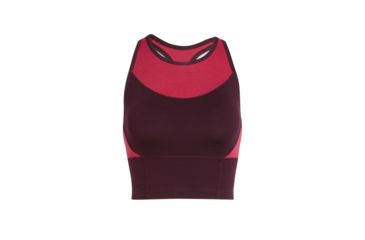 Image of Icebreaker Meld Zone Long Sport Bra - Womens, Velvet/Prism, Extra Large, 104076-602-XL