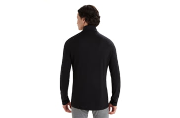 Image of Icebreaker Men Merino 200 Oasis LS Half Zip, Black, M, IBB04367001M