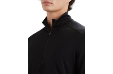 Image of Icebreaker Men Merino 200 Oasis LS Half Zip, Black, M, IBB04367001M