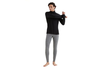 Image of Icebreaker Men Merino 200 Oasis LS Half Zip, Black, M, IBB04367001M