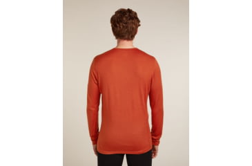 Image of Icebreaker Merino 200 Oasis Long Sleeve Crew Thermal Top - Mens, Agate, Extra Large, IB1043650GSXL