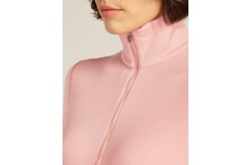 Image of Icebreaker Merino 260 Tech Long Sleeve Half Zip Thermal Top - Womens, Blush, Large, IBB043900GUL