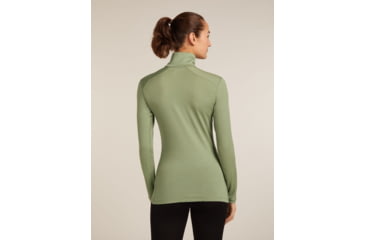 Image of Icebreaker Merino 260 Tech Long Sleeve Half Zip Thermal Top - Womens, Lichen, Large, IBB04390A74L
