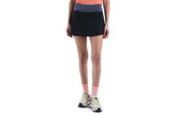Image of Icebreaker Merino Blend 125 Cool-Lite Active Skort - Womens, Black, Medium, IB0A56XG001M