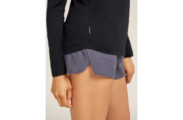 Image of Icebreaker Merino Blend 125 Cool-Lite Sphere LS T-Shirt - Womens, Black, Small, IB0A56ZN001S
