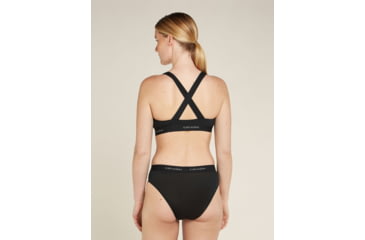 Image of Icebreaker Merino Blend 125 Cool-Lite Sprite Racerback Bra - Womens, Black, Large, IB0A5724001L