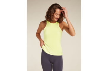Image of Icebreaker Merino Blend Rib Lotus Tank - Womens, Citrine, Extra Small, IB0A57790ABXS