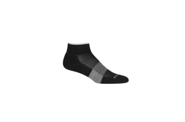 Image of Icebreaker Multisport Light Mini Socks - Women's, Black/Snow/Metro Heather, Medium, IB105127377M