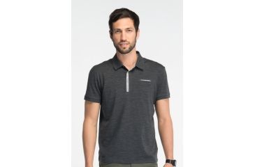 Image of Icebreaker Outdoor Lite Crew Sock Clearance - Men's-Oil/Silver/Black-Medium