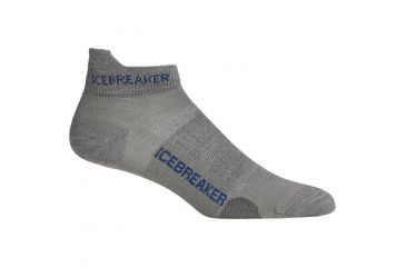 Image of Icebreaker Run Ultralite Micro Sock Clearance - Men's-White/Silver/White-X-Large