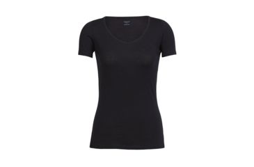 Image of Icebreaker Merino 150 Siren SS Sweetheart - Women's, Black, Extra Small, IB103062001XS