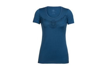 Image of Icebreaker Tech Lite Short Sleeve Scoop Night Owl, Prussian Blue, L, 104158401L