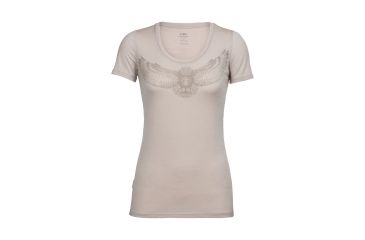 Image of Icebreaker Tech Lite Short Sleeve Scoop Night Owl, Pumice, L, 104158101L