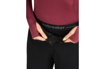 Image of Icebreaker Women 300 MerinoFine Polar Leggings, Black, S, IB0A571Y001S