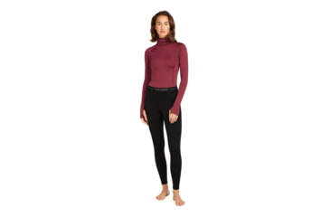 Image of Icebreaker Women 300 MerinoFine Polar Leggings, Black, S, IB0A571Y001S
