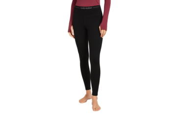 Image of Icebreaker Women 300 MerinoFine Polar Leggings, Black, S, IB0A571Y001S
