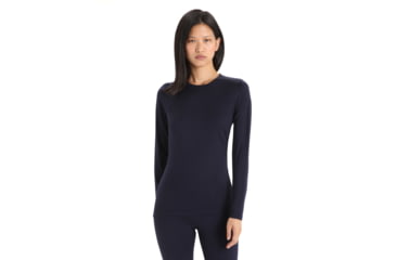 Image of Icebreaker Women Merino 200 Oasis LS Crewe, Midnight Navy, M, IB104375401M