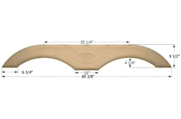 Image of Icon Dem Fender Skirt Fs1770 - Champagne, Tan, 1902