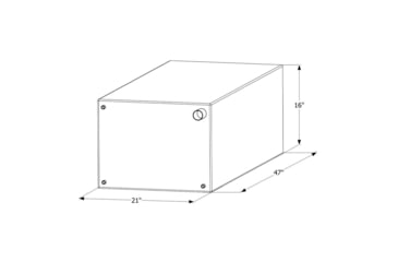Image of Icon Fresh Water Tank With 1/2in.Ftp And 1-1/4" Filler Wt2456, 47in x 16in x 21", 61 Gallon, 12456
