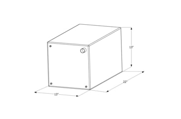 Image of Icon Fresh Water Tank With 1/2in.Ftp And 1-1/4" Filler Wt2459, 22in x 13in x 13", 15 Gallon, 12459