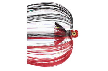 Image of Iland Witches Bugs Saltwater Troll Lure, 7in, 1/4oz, Flash Red Head, Black/Red, IW143F-BK/RD