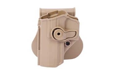 Image of IMI Defense PSL Polymer IWI Jericho, Magnum Research Baby Eagle .40 S&amp;W, Magnum Research Baby Eagle 9mm OWB Paddle Holster, Flat Dark Earth, Left, IMI-Z1300LHFDE