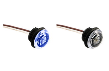 Image of Innovative Lighting 1" Round LED "Shortie" Livewell/Bulkhead Light w/219 Grommet, Blue, White