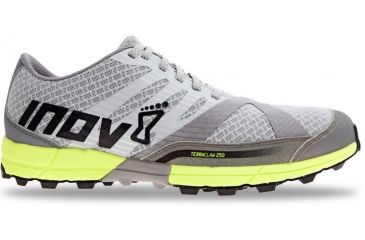 Image of Inov8 Terra Claw 250 Chill Trail Running Shoe - Men's-Silver/Neon Yellow/Grey-Medium-8