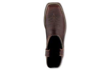 Image of Irish Setter Marshall 83930 Mens Pull-On Boot w/ Safety Toe, 11 in Height, Waterproof, Leather, D Medium Width, Brown/Olive Green, 14, 83930D 140