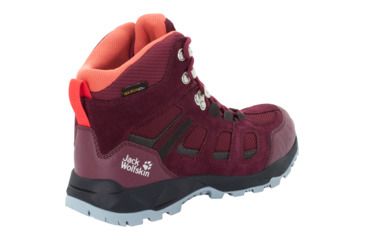 Image of Jack Wolfskin Vojo Hike Xt Texapore Mid W - Womens, Burgundy/ Phantom, 6.5, 4035571-2814065