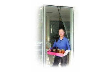 Image of JOBAR Sliding Door Screen 48in, Black JB4529