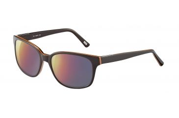 Image of Joop! 87169 Progressive Prescription Sunglasses, Brown Frame, Blue/Grey W/ Red/Violet/Gold Gradient Mirror Lens-87169-6629PR