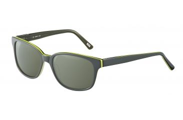 Image of Joop! 87169 Progressive Prescription Sunglasses, Grey Frame, Green W/ Silver Mirror Lens-87169-6630PR
