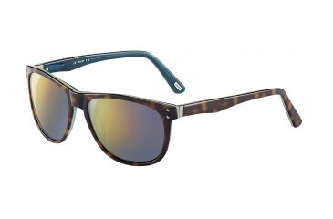 Image of Joop! 87173 Single Vision Prescription Sunglasses, Brown Frame, Grey/Blue W/  Violet.Gold Mirror Lens-87173-6723SV