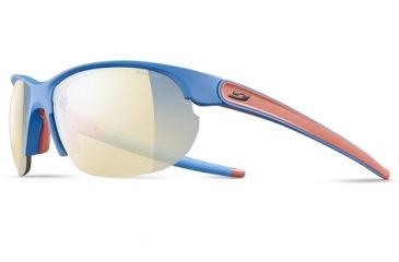 Image of Julbo Breeze  Zebra Light Red Sunglasses, Matte Blue/Coral J4763512